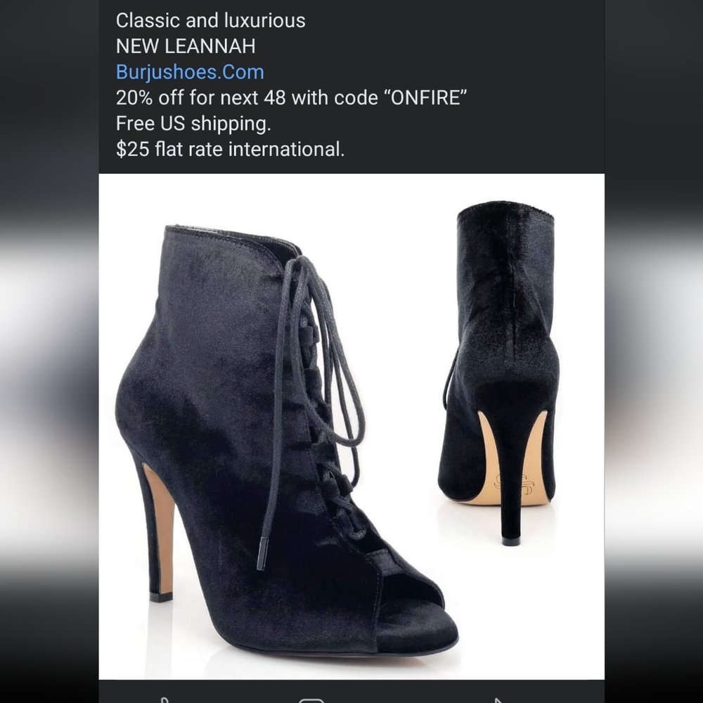 Burju Shoes Professional Dance Heels, Leannah in Black, Size 8.5, 4.2 inch heel